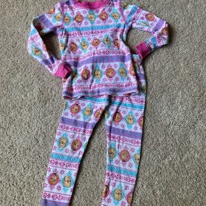 Cuddl Duds Disney Frozen Toddler Pajamas 2T/3T